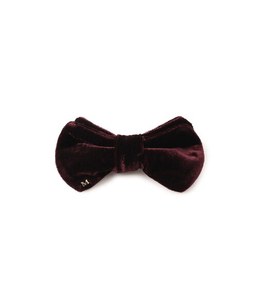 ADAM ET ROPE'(アダムエロペ)の「【J'aDoRe・店舗限定】【MALUS /マリュス】Bowtie barette / velvet(バレッタ/ヘアクリップ・レディース・ブラック/チャコール/グリーン/ワイン・F)」の7枚目の写真