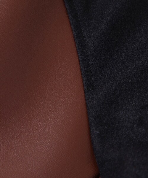 ROPE'（ロペ）の「カシミヤ混フラノショートスタジャン（スタジャン・レディース・ブラック・F）」の14枚目の写真