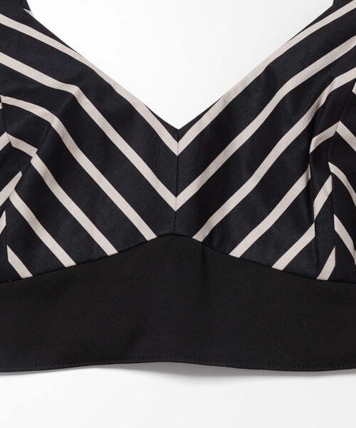 ITEMS URBANRESEARCH（アイテムズ アーバンリサーチ）の「Stripe Bratop Camisole（キャミソール・レディース・BLACK・Free）」の6枚目の写真
