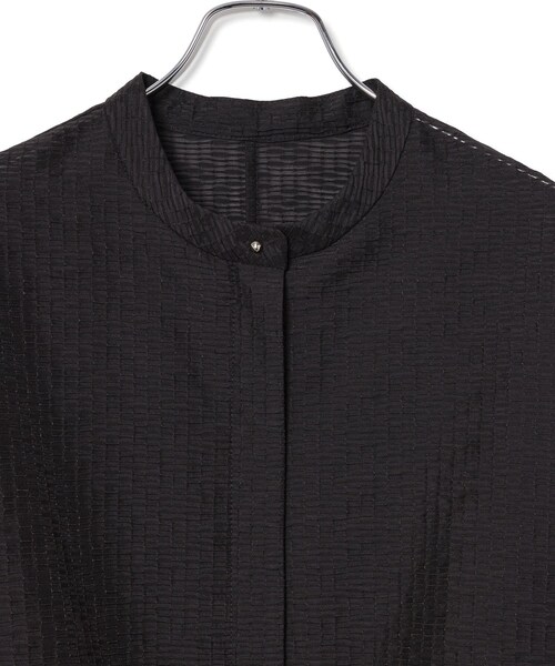 ROPE'（ロペ）の「シアージャガードライトブルゾン（ブルゾン・レディース・ブラック/ベージュ系・F）」の6枚目の写真