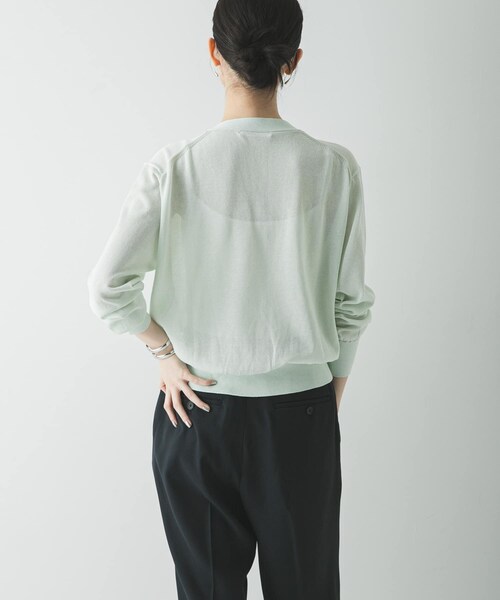 URBAN RESEARCH（アーバンリサーチ）の「UVカット加工Vネックカーディガン（カーディガン/ボレロ・レディース・RED/MINT/BLACK・Free）」の16枚目の写真