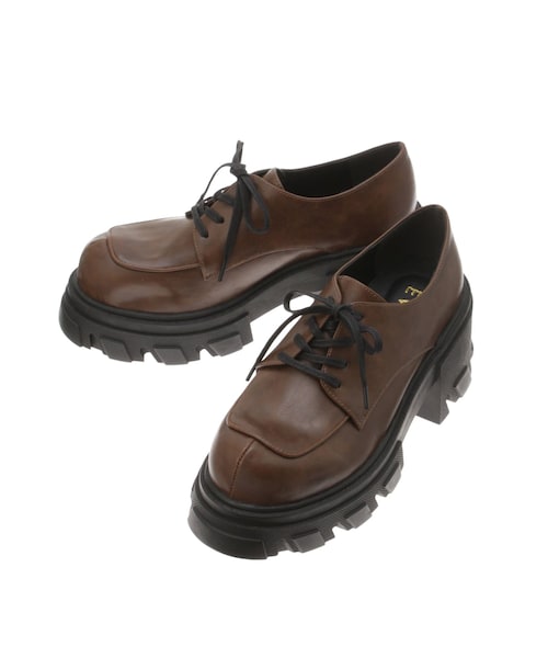 EVRIS（エヴリス）の「レースアッププラットフォームシューズ（ローファー・レディース・ホワイト/ブラック/ブラウン・S/M/L）」の6枚目の写真