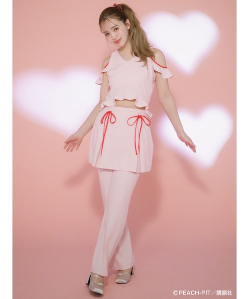 CALNAMUR（カルナムール）の「【しゅごキャラ！コラボ】制服とアミュレットハートSET（セットアップ・レディース・ホワイト/ピンク・F）」の5枚目の写真