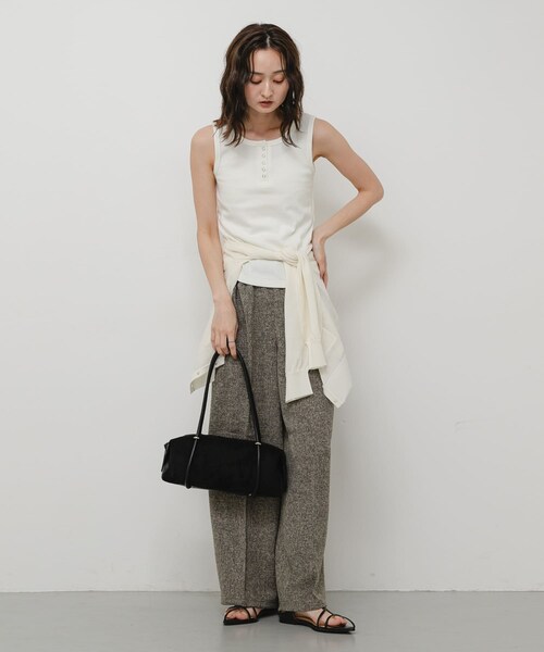 SENSE OF PLACE by URBAN RESEARCH(センスオブプレイスバイアーバンリサーチ)の「FSコンビワイドバッグ(トートバッグ・レディース・IVORY/BLACK/CAMEL・One)」の19枚目の写真