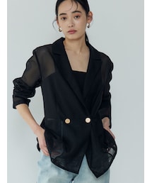 LAGUNAMOON | メッシュダブルテーラージャケット(テーラードジャケット)