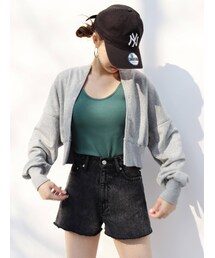 EVRIS | 2WAYスウェットカーデ(カーディガン/ボレロ)