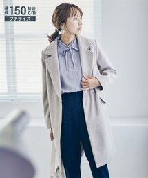 nissen | 小さいサイズ　メルトンロングコート　低身長さん・小柄女性(ジャケット/アウター)