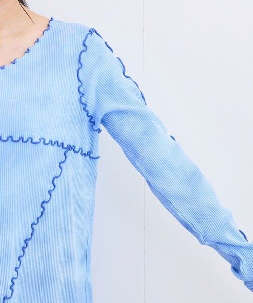 VIS（ビス）の「タイダイワンピース（ワンピース・レディース・ブルー系/イエロー系・F）」の17枚目の写真