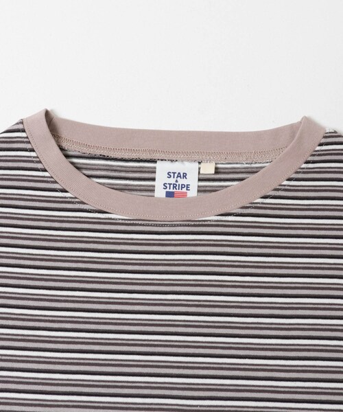 URBAN RESEARCH Sonny Label（アーバンリサーチサニーレーベル）の「STAR&STRIPE　マルチボーダーTシャツ（Tシャツ/カットソー・レディース・マルチグレー/マルチブルー/マルチグレージュ・M）」の9枚目の写真