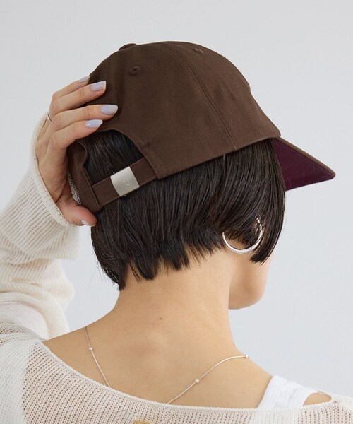 ADAM ET ROPE'(アダムエロペ)の「【LY(エルワイ)】Boeken cap(キャップ・レディース・グレー系/ダークブラウン系・F)」の8枚目の写真