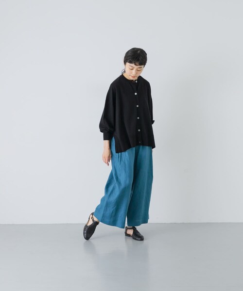 かぐれ(カグレ)の「ハイツイストコットンワイドカーディガン(カーディガン/ボレロ・レディース・BLACK/GRAY/NAVY・Free)」の10枚目の写真