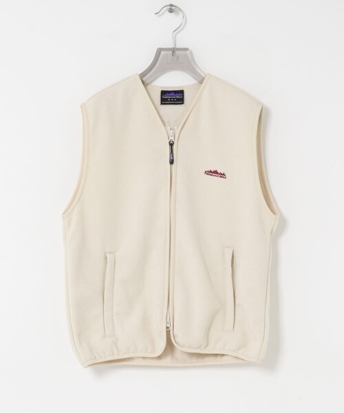 URBAN RESEARCH（アーバンリサーチ）の「『別注』THOUSAND MILE×URBAN RESEARCH　KNIT FREECE ZIP VEST（ベスト・レディース・OFF WHITE/BORDEAUX/BLACK・FREE）」の21枚目の写真