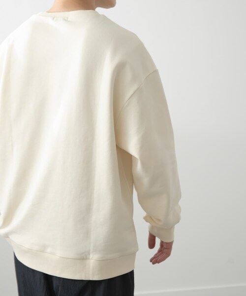 ITEMS URBANRESEARCH（アイテムズ アーバンリサーチ）の「フレンチアートプリントクルーネックスウェット（スウェット・メンズ・DRAWINGOFF/DRAWINGGRY/LOGO OFF/LOGO GRY・M/L）」の9枚目の写真