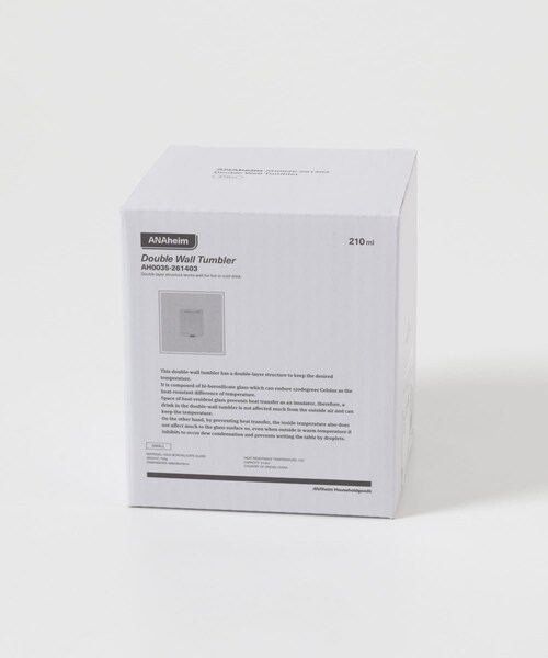 URBAN RESEARCH DOORS(アーバンリサーチドアーズ)の「ANAheim ダブルウォールタンブラー 210ml(グラス/マグカップ/タンブラー・メンズ・Clear・-)」の7枚目の写真