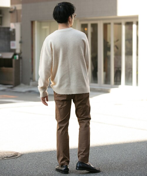 URBAN RESEARCH ROSSO（アーバンリサーチロッソ）の「『XLサイズあり』ウールシャギーニット（ニット/セーター・メンズ・KHAKI/IVORY/GREIGE/GRAY/NAVY/BLACK・S/M/L/XL）」の18枚目の写真