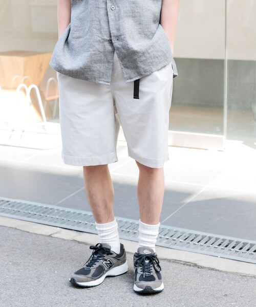 URBAN RESEARCH DOORS（アーバンリサーチドアーズ）の「FORK&SPOON　TEC LINENショートパンツ（その他パンツ・メンズ・BLACK/DARK BLUE/LIGHT GRAY・4/5）」の16枚目の写真