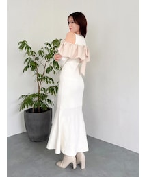 dazzlin | ドッキングバルーンネックニットワンピース(ワンピース)