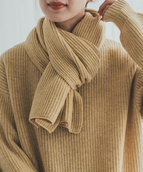 URBAN RESEARCH DOORS(アーバンリサーチドアーズ)の「ハミルトンリブストール(ストール/ショール・レディース・MIX GRY/YELLOW/ORANGE・one)」の10枚目の写真