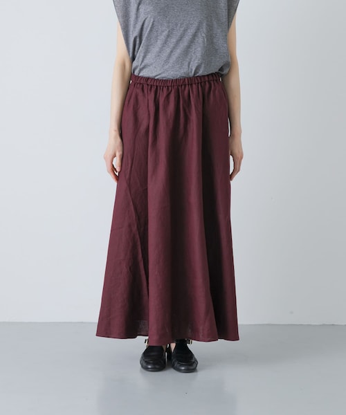 かぐれ（カグレ）の「リネンフレアスカート（スカート・レディース・BLACK/BROWN/BLUE GREEN・Free）」の22枚目の写真