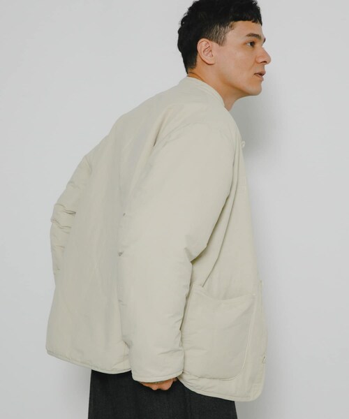 URBAN RESEARCH Sonny Label（アーバンリサーチサニーレーベル）の「『別注』ARMY TWILL×Sonny Label　Reversible Jacket（テーラードジャケット・メンズ・IVORY/KHAKI/BLACK/NAVY・S/M/L）」の9枚目の写真