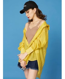 EVRIS | オーバーカラーシアーシャツ(シャツ/ブラウス)