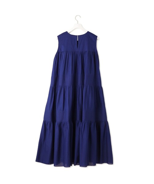 ADAM ET ROPE'(アダムエロペ)の「【AAYUSHI for ADAM ET ROPE'】別注Cotton voile long dress(ワンピース・レディース・ブラック/ブルー/ピンク・F)」の10枚目の写真