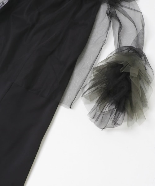 URBAN RESEARCH ROSSO（アーバンリサーチロッソ）の「ANDRESD　BLOOMING TULLE DRESS（ワンピース・レディース・L.BLUE/OLIVE/BLACK・36/38）」の12枚目の写真