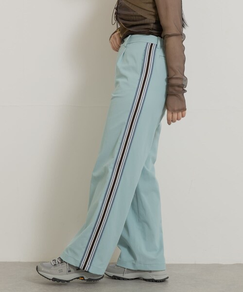 THE GOODLAND MARKET（ザグッドランドマーケット）の「米富繊維　KNIT SIDELINE PANTS-WOMEN（その他パンツ・レディース・44BROWN/41BEIGE/60SAX・M）」の10枚目の写真