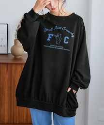 nissen | ビッグシルエットプリントスウェット＜大きいサイズ有＞(スウェット)