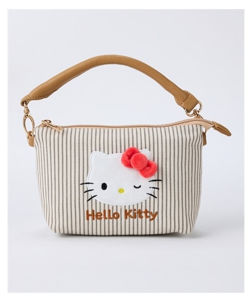 nissen（ニッセン）の「サンリオキャラクターズ　２WAYミニバッグ（ショルダーバッグ・メンズ・ハローキティ(ヒッコリー)/クロミ(グレー)・Y）」の3枚目の写真