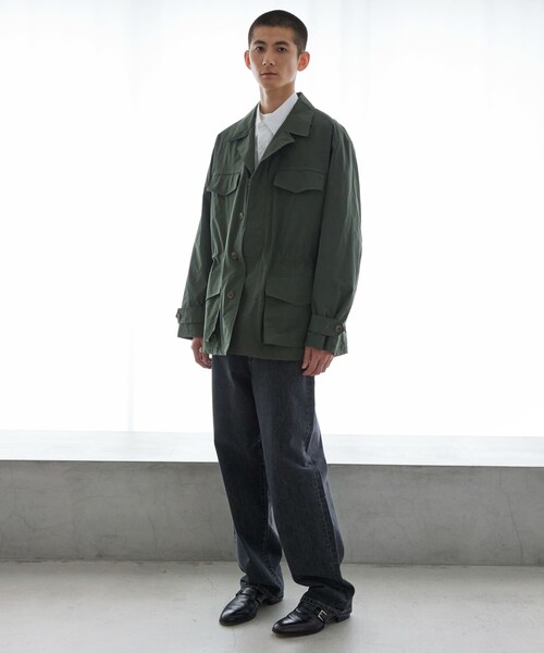 URBAN RESEARCH（アーバンリサーチ）の「new basic NYLON TYPE M-47 JACKET（テーラードジャケット・メンズ・KHAKI/BLACK・M/L）」の15枚目の写真