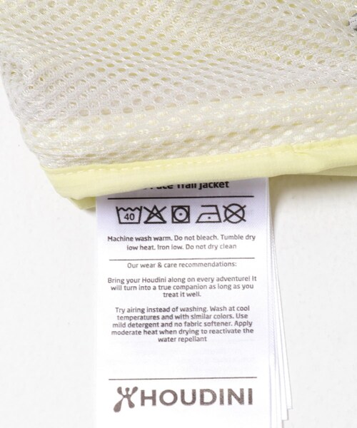 EKAL（エカル）の「HOUDINI　MS PACE TRAIL JACKET（テーラードジャケット・メンズ・P YELLOW/H BLUE・S/M/L）」の14枚目の写真