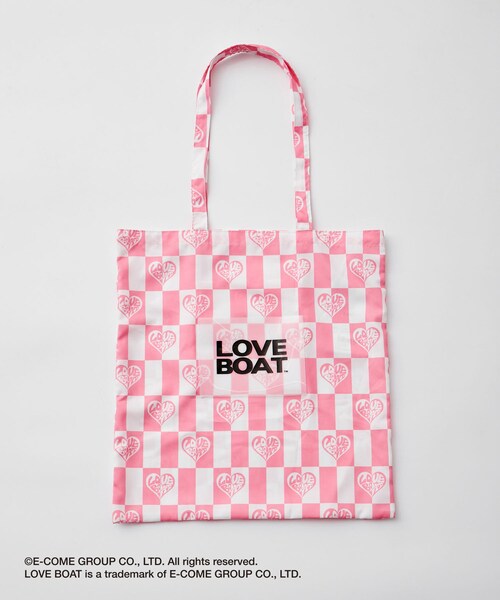 VIS（ビス）の「【LOVE BOAT VIS別注】ロゴトートバッグ【A4対応】（トートバッグ・レディース・ゴールド/シルバー/ピンク系/ブラウン・F）」の4枚目の写真