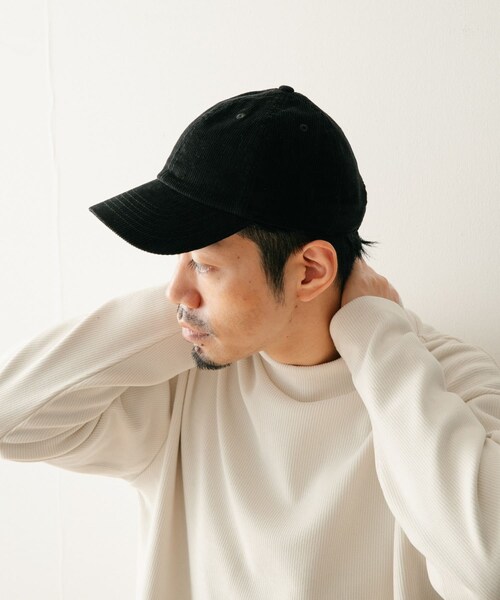 ITEMS URBANRESEARCH（アイテムズ アーバンリサーチ）の「NEW HATTAN　Corduroy Cap（キャップ・メンズ・BLK/BEG/BGD・-）」の5枚目の写真