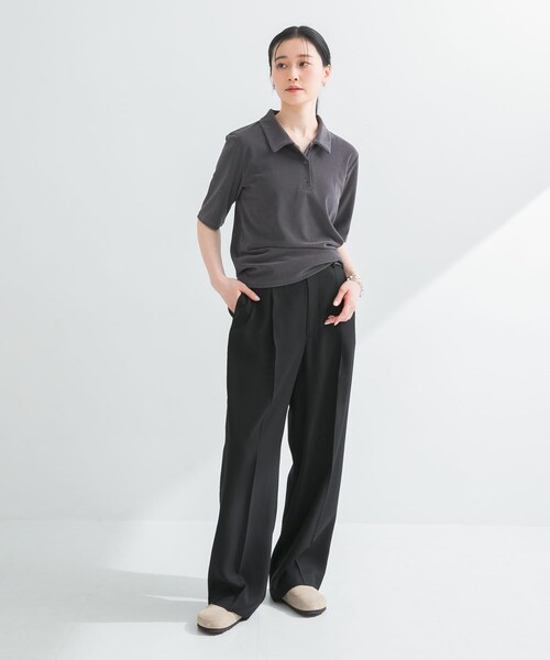 URBAN RESEARCH(アーバンリサーチ)の「パイルポロ衿カットソー(Tシャツ/カットソー・レディース・GRAY/YELLOW・FREE)」の10枚目の写真