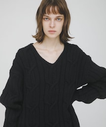 LAATO | big cable knit(ニット/セーター)