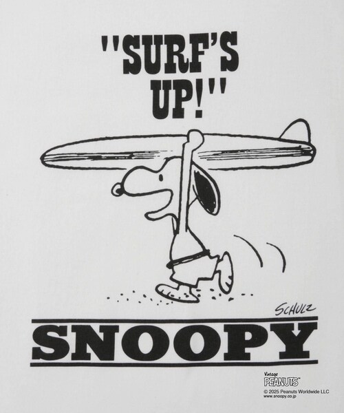 Saturdays NYC(サタデーズ ニューヨークシティ )の「SNYC x SNOOPY SURF T(Tシャツ/カットソー・レディース・ブラック/ホワイト・L/M/S/XL)」の15枚目の写真