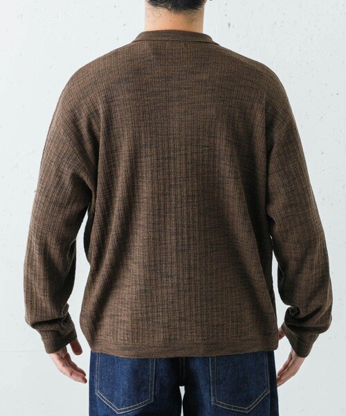 URBAN RESEARCH(アーバンリサーチ)の「crepuscule Crepe Knit Shirt(シャツ/ブラウス・メンズ・BROWN/BLACK・1/2)」の7枚目の写真