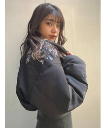 MURUA | エンプロイダリーショートブルゾン(ブルゾン)