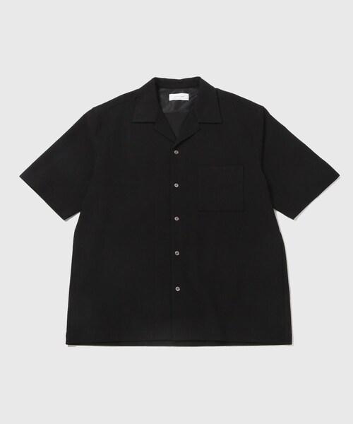 ADAM ET ROPE'(アダムエロペ)の「接触冷感【MINUS】オープンカラー シャツ(シャツ/ブラウス・メンズ・ブラック/ホワイト/グリーン系/ネイビー・L/M)」の4枚目の写真