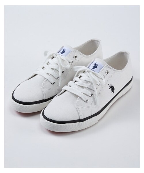 nissen（ニッセン）の「【ゆったり幅広】U.S. POLO ASSN.（ユーエスポロアッスン）ローカットスニーカー（ワイズ４E）（スニーカー・メンズ・黒/ホワイト・23.5cm/4E/24.0cm/4E/24.5cm/4E/25.0cm/4E/25.5cm/4E/26.0cm/4E）」の6枚目の写真