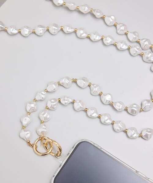 ROPE' PICNIC（ロペピクニック）の「マルチロングストラップ（スマホグッズ・レディース・ホワイト系・F）」の3枚目の写真