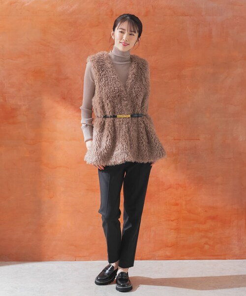 URBAN RESEARCH ROSSO（アーバンリサーチロッソ）の「3サイズストレッチスティックパンツ（その他パンツ・レディース・BLACK/BEIGE・34/36/38）」の7枚目の写真