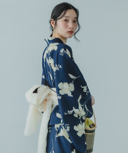 SENSE OF PLACE by URBAN RESEARCH（センスオブプレイスバイアーバンリサーチ）の「『WEB/一部店舗限定』『接触冷感/速乾』ワンピース浴衣4点セットB（その他・レディース・アヤメ/バラ/野バラ/マーガレット・One）」の19枚目の写真