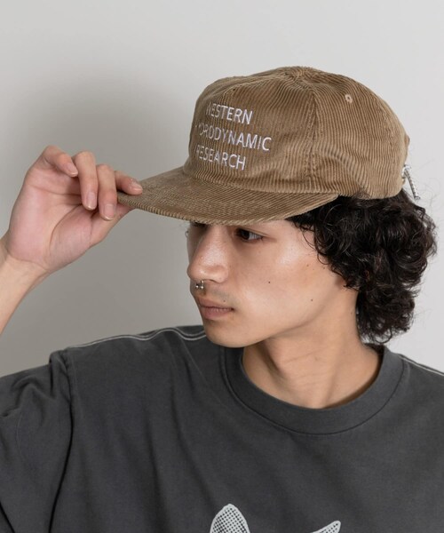 THE GOODLAND MARKET（ザグッドランドマーケット）の「Western Hydrodynamic Research　Whale Cord Hat（キャップ・メンズ・WHITENAVY/ACORN/OLIVE・FREE）」の10枚目の写真