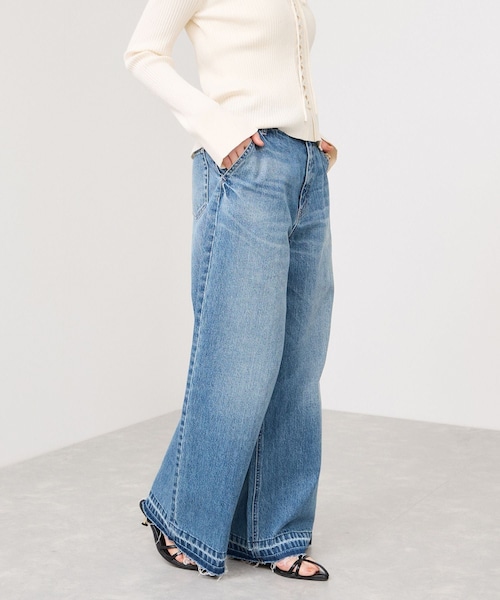 VIS(ビス)の「バギーワイドデニムパンツ(デニムパンツ・レディース・ブラック系/ブルー系・M/S/SS)」の9枚目の写真