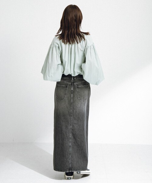 URBAN RESEARCH Sonny Label（アーバンリサーチサニーレーベル）の「Aラインデニムスカート（デニムスカート・レディース・インディゴ/ブラック・36/38）」の10枚目の写真