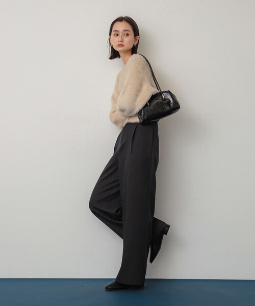 SENSE OF PLACE by URBAN RESEARCH（センスオブプレイスバイアーバンリサーチ）の「クロコライクスクエアバッグ（ハンドバッグ・レディース・BLACK/BROWN/ORANGE・one）」の9枚目の写真