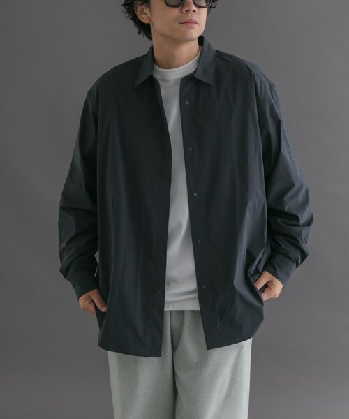 URBAN RESEARCH DOORS(アーバンリサーチドアーズ)の「FORK&SPOON CAVEタイプライタープランサーシャツ(シャツ/ブラウス・メンズ・DKCHARCOAL/BROWN・4/5)」の9枚目の写真