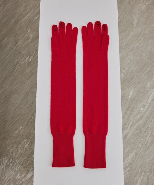 ADAM ET ROPE'(アダムエロペ)の「【J'aDoRe・一部店舗限定】【y YO(イーヨ)】grace long gloves / グローブ(手袋・レディース・グレー/キャメル/レッド・F)」の9枚目の写真